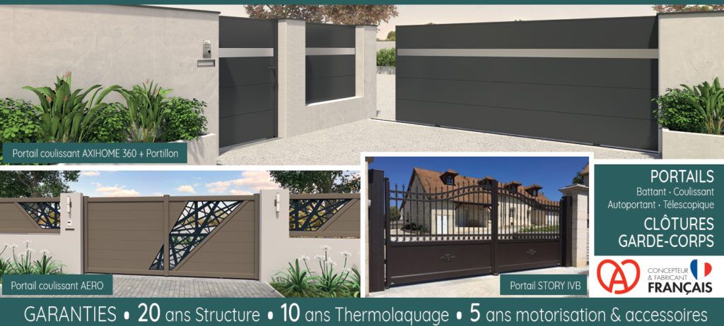 portail battant coulissant autoportant axihome aero story